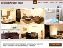 Tablet Screenshot of exeserviceapartments.com